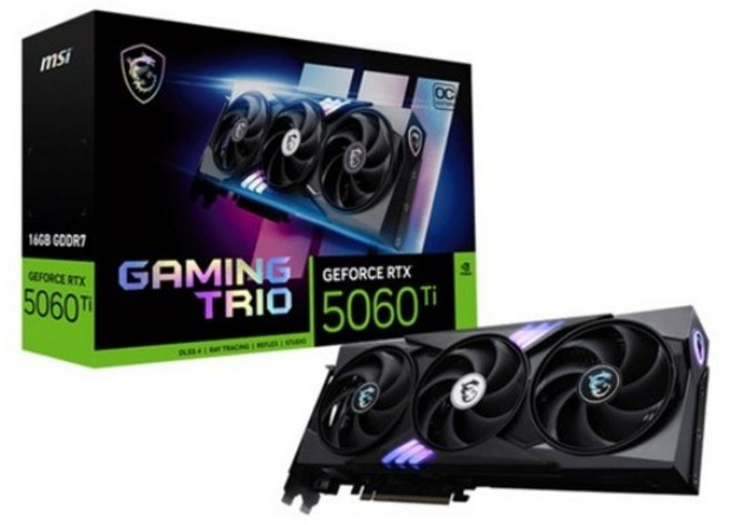 MSI 지포스 RTX 5060 Ti 게이밍 트리오 OC D7 16GB 트라이프로져4
