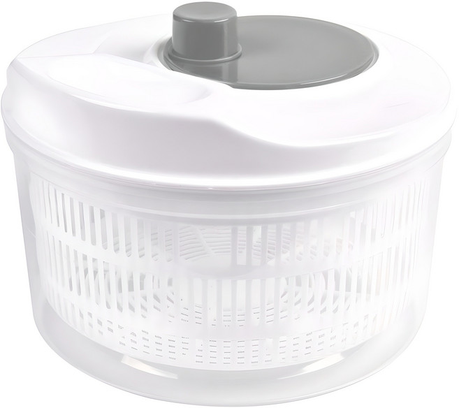키에 샐러드 스피너 야채 탈수기 3L, 화이트 + 그레이, 1개