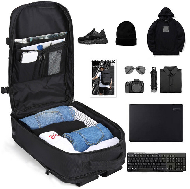 Fowod 출장용 대용량 여행용 백팩 노트북 가방