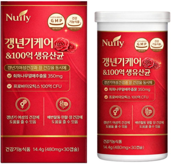 여성 갱년기유산균 100억 생유산균 프리미엄 갱년기 케어 식약청인증 / 15박스구매시 갱년기유산균YT1 메노락토 정품 증정, 1개, 30정