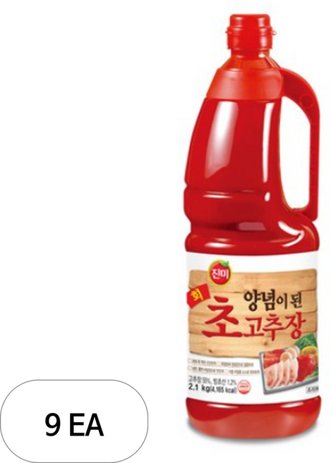 진미 양념이된 초고추장, 2.1kg, 9개