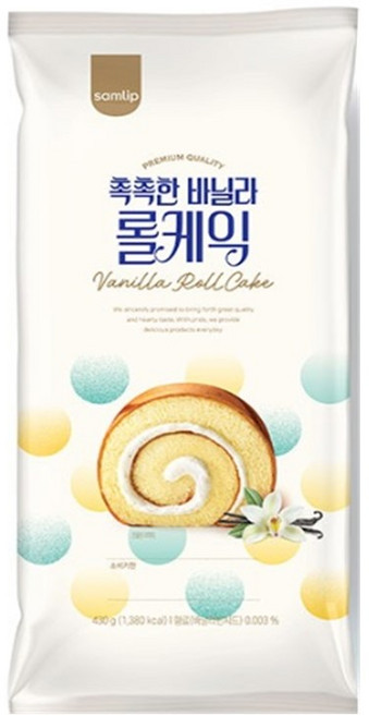 삼림 촉촉한 바닐라 롤 케익, 430g, 2개