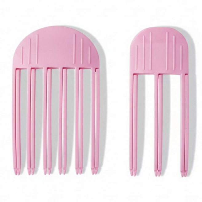 플럭스 볼륨업 헤어 뿌리볼륨 집게 볼륨핀 3핀+6핀, 1세트, 핑크