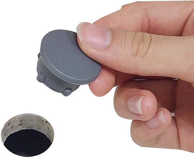 바스원 가스 구멍 마개 배관 인덕션 1개, 그레이