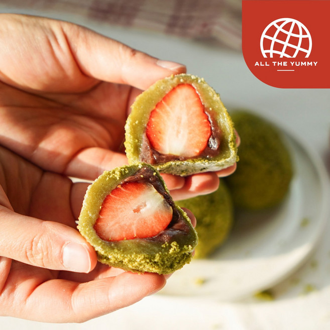 [올더야미] 전남 보성 쏘롱이네 녹차딸기모찌10구, 10개, 70g