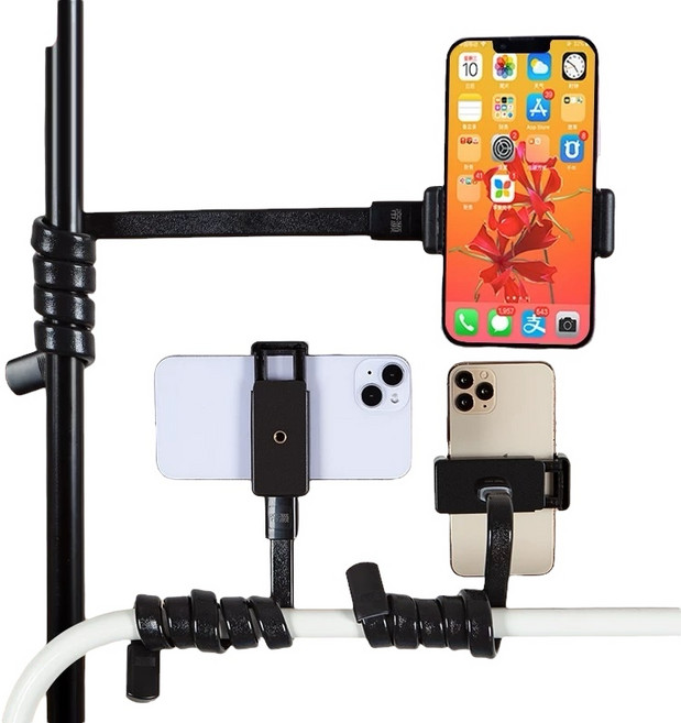 제이템 다용도 자바라 휴대폰 거치대 자전거 유모차 핸드폰 거치대, 1개