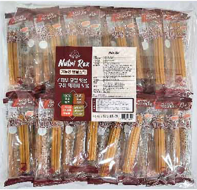 뉴트리렉스 덴탈스틱 강아지 가성비 덴탈껌, 피부모질50P, 50개, 12g