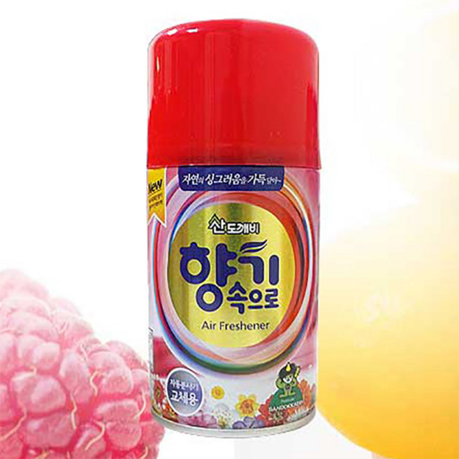 산도깨비 방향제 향캔 자동분사기용 교체용 로즈마리, 1개, 300ml