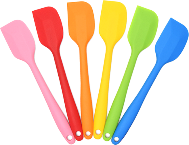 [드그라쎄] 천연비누 화장품 만들기 DIY 재료 모음 (도구), 05-c.비비드 실리콘 통주걱(오렌지), 1개