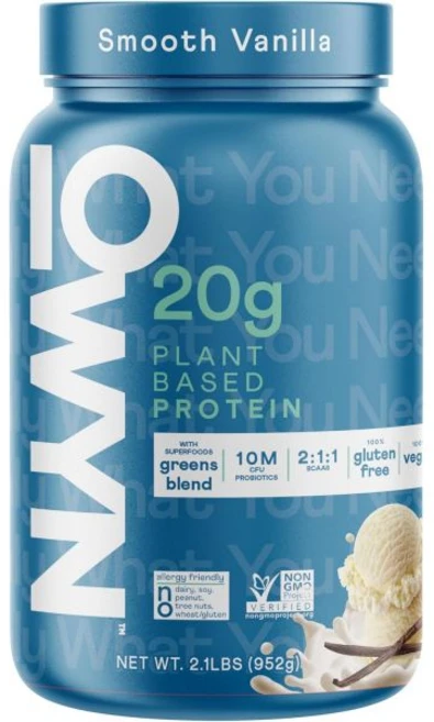 탄수화물 단백질 영양 벌크업 헬스용 영양제 OWYN 비건 파우더 20g 식물성 프로바이오틱스 슈퍼푸드 그린 완두콩 치아 씨앗 호박 블렌드(초콜릿 2.2파운드)만 필요합니다, Smooth Vanilla, 2.2 Pound (Pack of 1), 952g, 1개 - 쿠팡