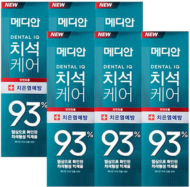 [무료배송]메디안 치석케어 치은염예방 잇몸 치약(120gx3입), 120g, 2개