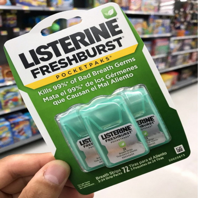 리스테린 포켓팩 리스테린 포켓미스트 쿨민트 후레쉬버스트+리뷰 사은품 증정, 1개, 1ml, 5.후레쉬버스트 포켓팩3개(72장)1set