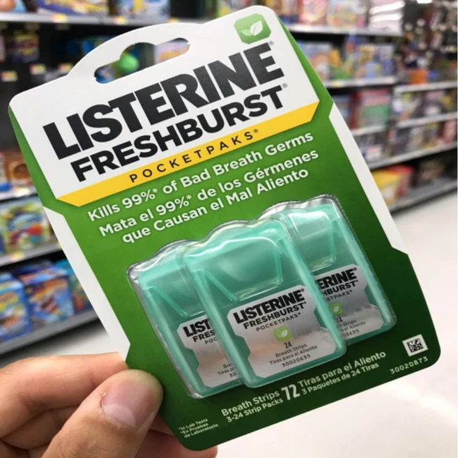리스테린 포켓팩 리스테린 포켓미스트 쿨민트 후레쉬버스트+리뷰 사은품 증정, 1개, 1ml, 5.후레쉬버스트 포켓팩3개(72장)1set - 쿠팡