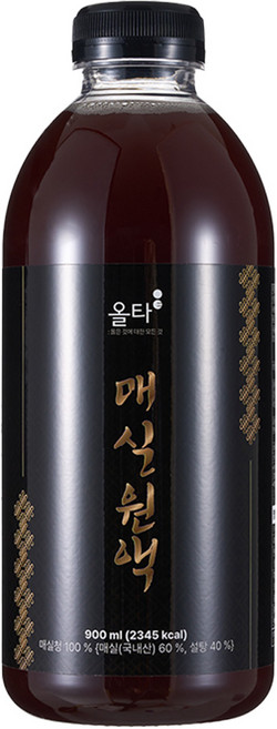 국내산 매실청 고흥 매실 올타 매실원액, 1개, 900ml