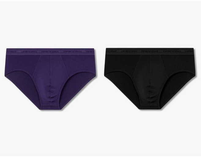 매장정품 EMPORIO ARMANI UNDERWEAR 엠포리오 아르마니 언더웨어 남성 레이온 스트레치 솔리드 브리프 2종 SET(0815311027 0815311030) 171