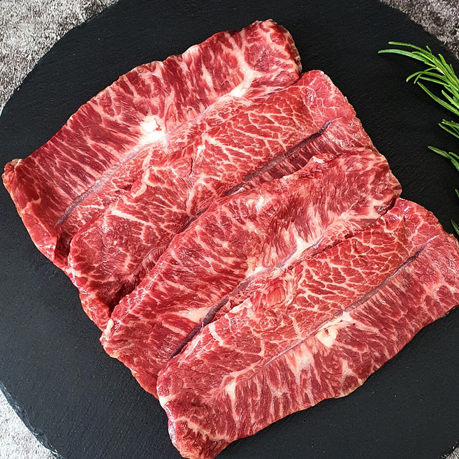 1++(8)등급 투뿔 한우 부채살 구이용 소고기 특수부위 당신애한우, 1개, 300g