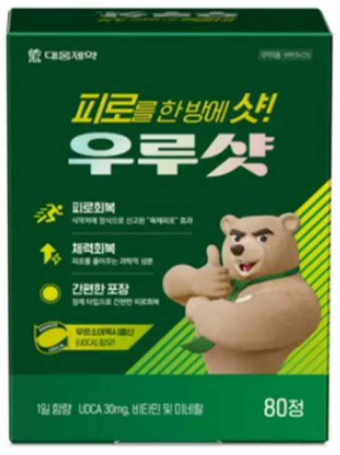 우루샷정, 80정, 1개