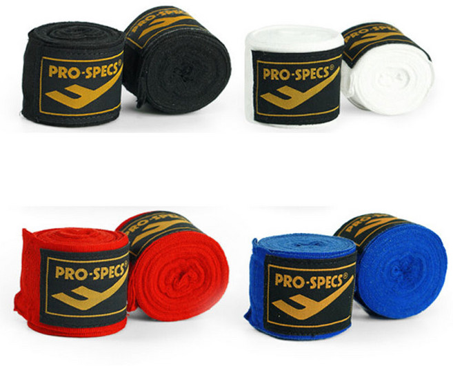 프로스펙스 복싱핸드랩 4M 격투기 복싱붕대, 블랙, 1세트
