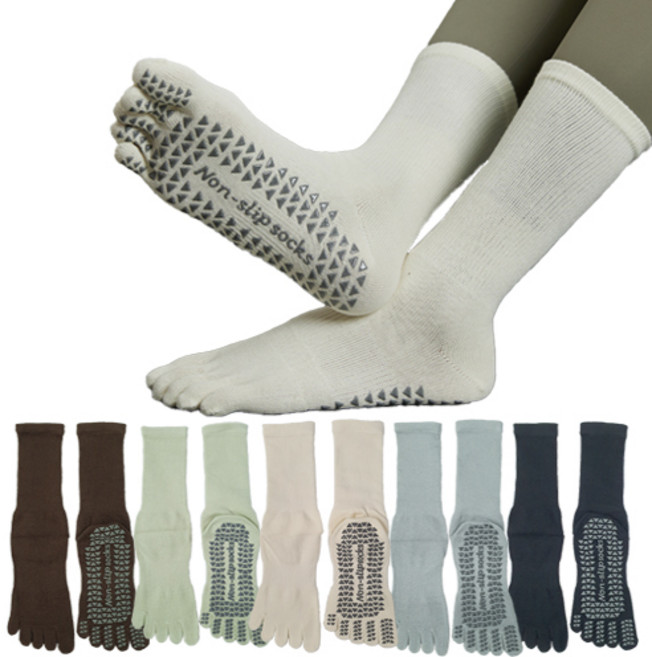 케이디 필라테스 요가 발가락 양말 토삭스 무지 5종 5켤레