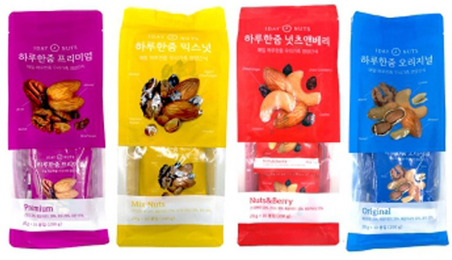 담과연 하루한줌 견과 4종 혼합세트, 1