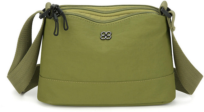 나일론 멀티포켓 미니 크로스백