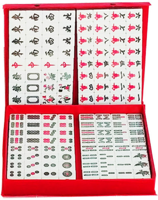 (반품/중고) 비투비돔 중국 마작 세트 마작패 케이스 3작 4작 겸용 영화 범죄도시 공식협찬, 1세트