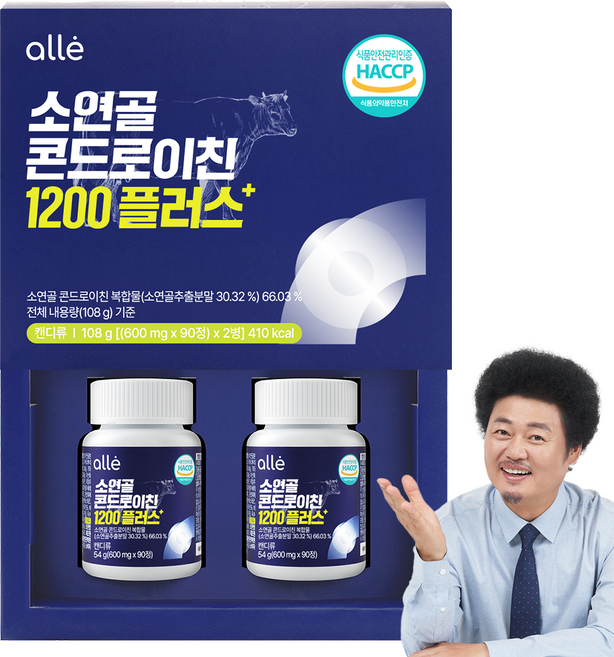 알레 콘드로이친 1200 플러스 소연골 소유래 식약청 HACCP 인증, 180정, 1박스