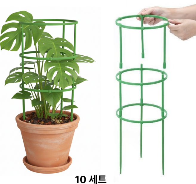 두두타운 조립식 식물지지대 10단 세트, 30개