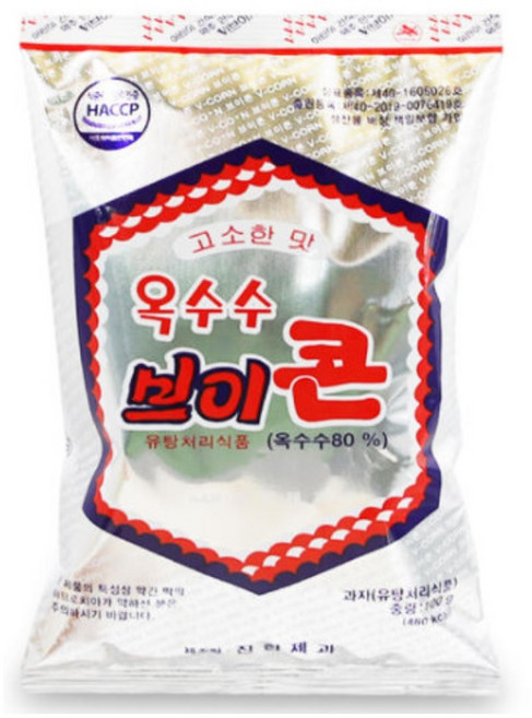 진한제과 옥수수 브이콘 100g x 20개