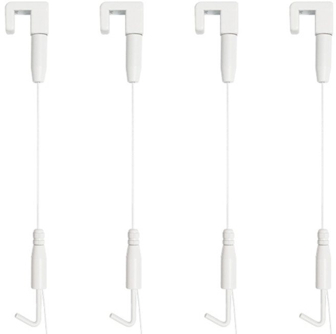 선반나라 7형 액자걸이 소형, 화이트, 4개