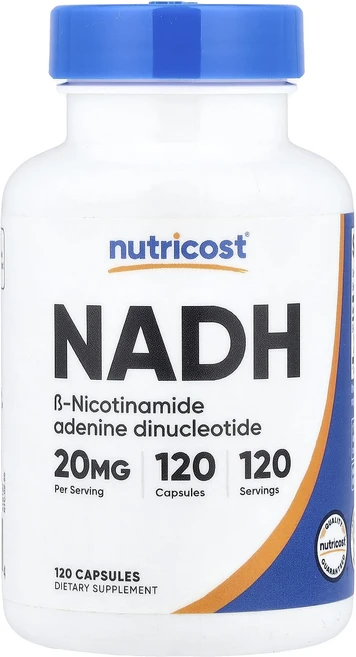 새해 첫좋은선물 Nutricost NADH 20mg 캡슐 120정 제대로 할인합니다, 1개 - 쿠팡