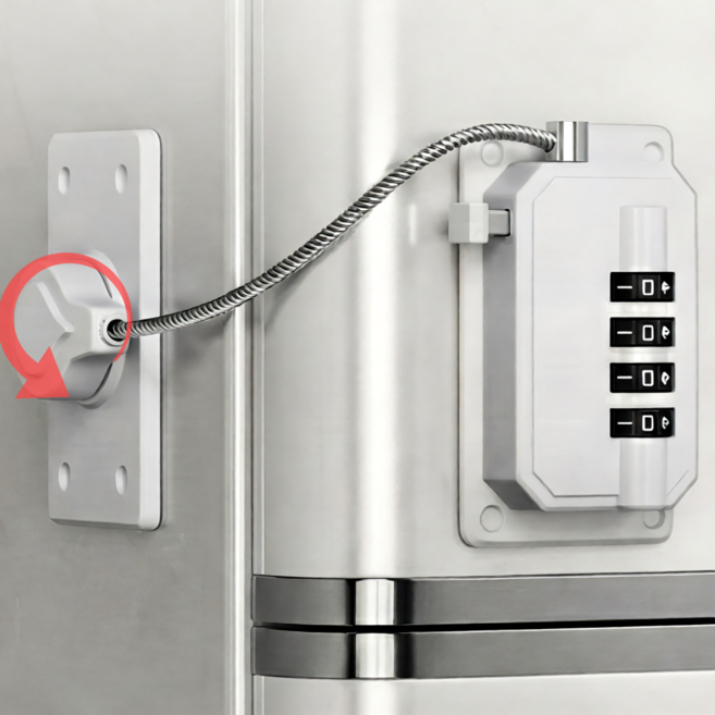 메라빌리아 락앤픽 잠금 장치 부착형 화이트, 1개