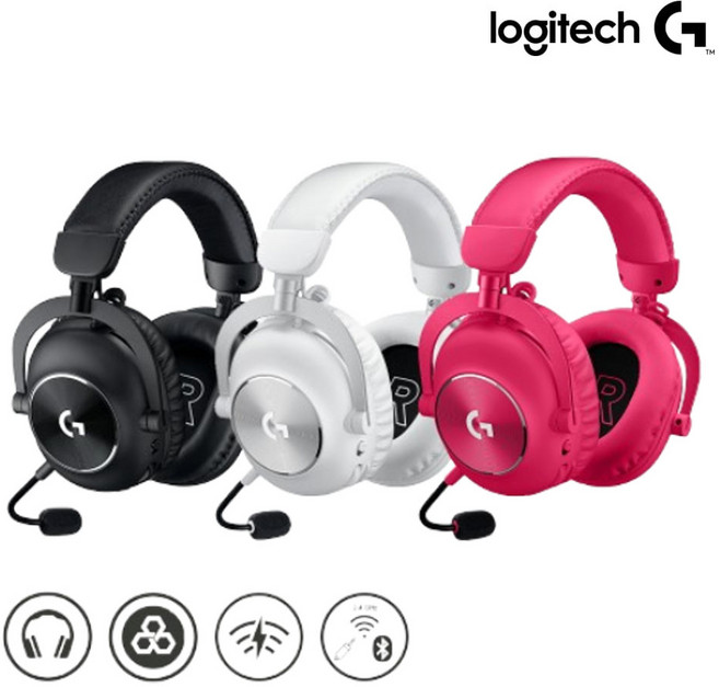 [로지텍코리아 정품] 로지텍G PRO X 2 LIGHTSPEED 로지텍 무선 게이밍 헤드셋, 블랙