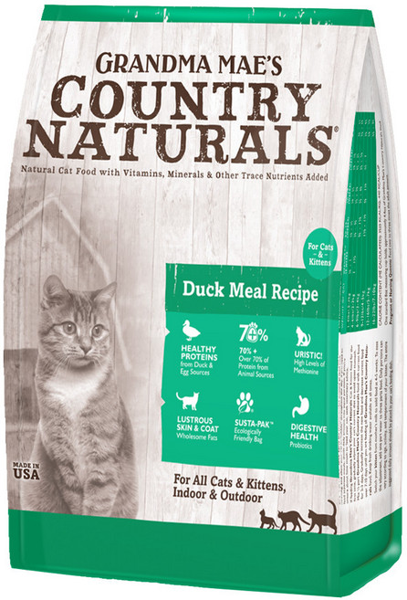 Grandma Mae's Country Naturals 鄉村鴨肉配方貓乾糧, 1個, 梅亞奶奶私房-全齡貓 鄉村鴨 6磅