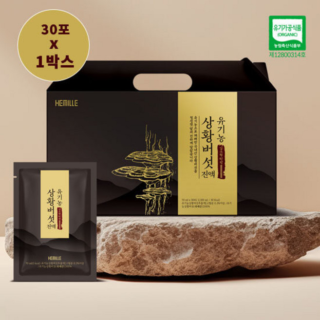 김소형원방 유기농 상황버섯진액 70ml x 30포, 30개