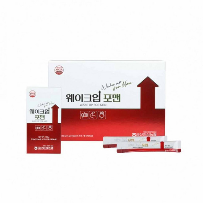 금산인삼농협 삼지원 웨이크업포맨 남성 활력 증진을 위한 인삼추출물 건강기능식품, 1개, 450g