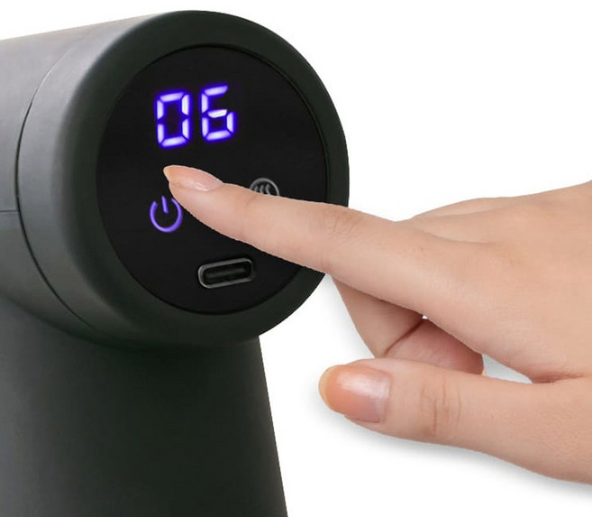 [애드크로스 홈쇼핑]냉온열 BNS 휴대용 미니 마사지건 핸드 핸디형 찜질기 목어깨 승모근 종아리 근육 안마기, 2개