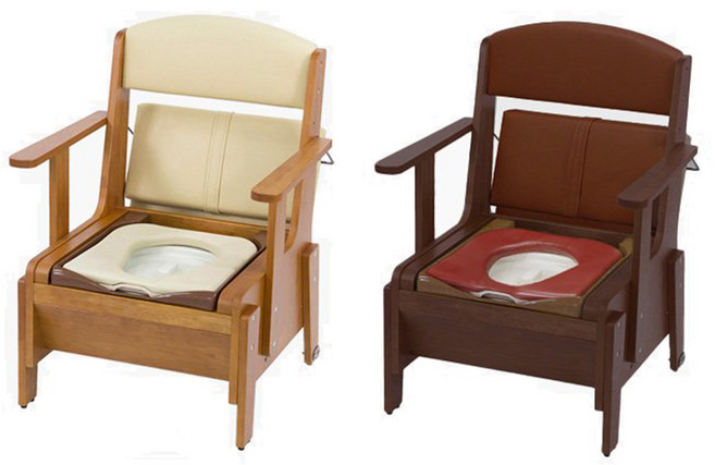 [그레이몰] 복지용구 노인 이동식 변기 환자용 노인용 좌변기 BFMB8, 베이지, 1개