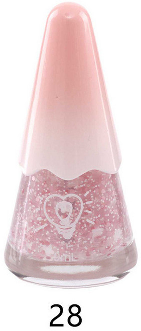 秋冬水性可剝指甲油 雲朵實體細閃 裸粉香檳色, 28夏日繁星,9ML, 1個