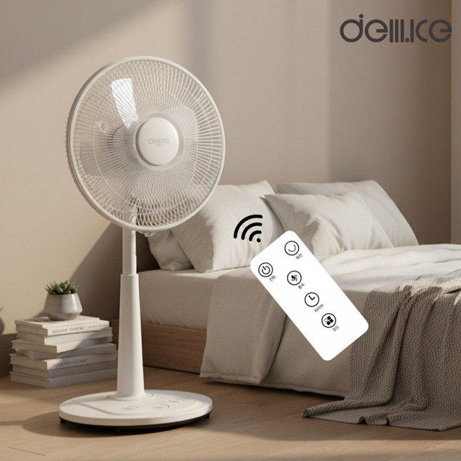 델루체 발터치 리모컨 서큘레이터 선풍기, DLF-FT6510NK