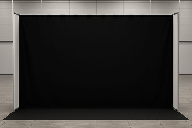 원단닷컴 퍼펙트 암막천 검정천 무대막 대형천 WM3077 /, 검정, 1개