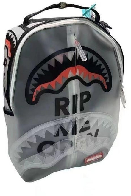 SPRAYGROUND 運動雙肩包 惡搞鯊魚設計, 1個, 透明款