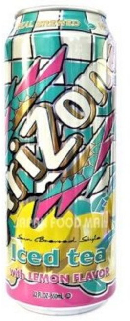 아리조나 아이스드 티 위드 레몬향 650ml, 1개
