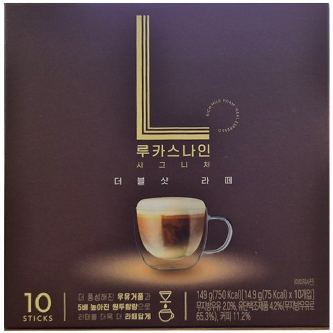 루카스나인 시그니처 더블샷 라떼, 14.9g, 10개입, 1개