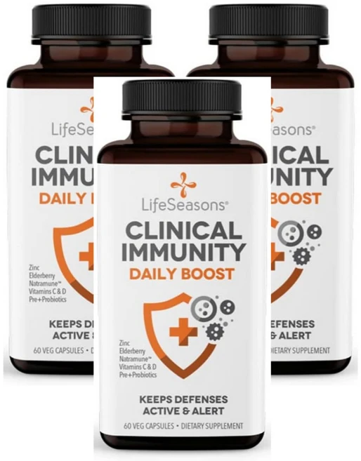 라이프시즌스 클리니컬 이뮤니티 데일리 부스트 60 베지캡슐, 3개, 60정 - 쿠팡