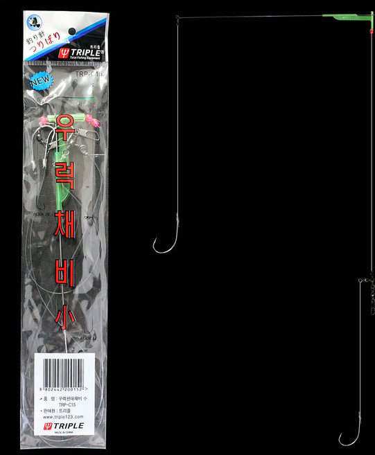 트리플 우럭 2단 편대채비 TRP-C15 좌대 선상 채비, 1개