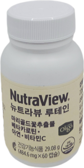 멜라루카 뉴트라뷰 루테인 영양제, 1개, 60정