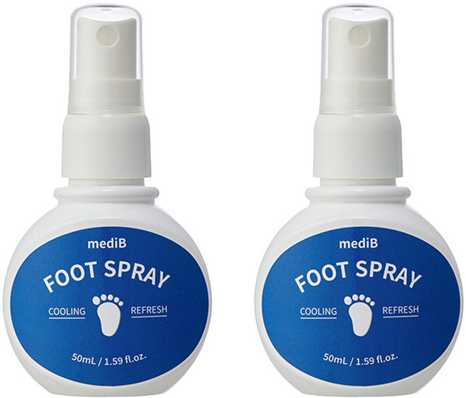 메디비 닥터 케어 풋 스프레이 문제성 발 발톱 발냄새 풋케어 스프레이, 50ml, 1세트, 2개입