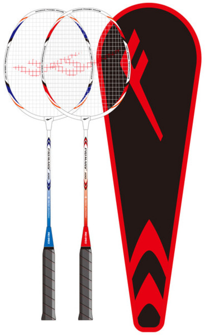 프로스펙스 배드민턴 라켓 100 레드 + 블루 + 셔틀콕 2p + 라켓 가방, 4세트