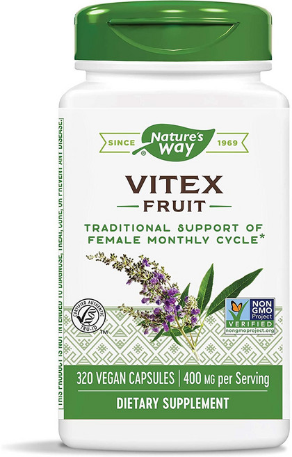 미국 Natures Way Vitex 바이텍스 영양제 320캡슐 x 2통, 320정, 2개